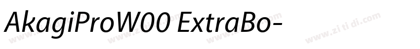 AkagiProW00 ExtraBo字体转换 AkagiProW00 ExtraBo字体转换